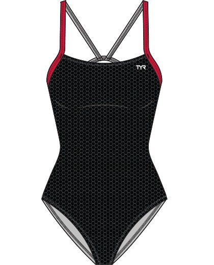 TYR Durafast HEXA Cutout (Black/Red (002))